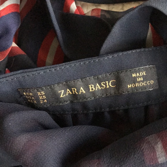 Zara striped flowy chiffon tank top XS - Picture 10 of 12